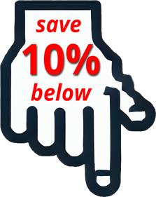 10% discount symbol in cart