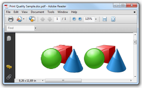 Print quality Acrobat Reader