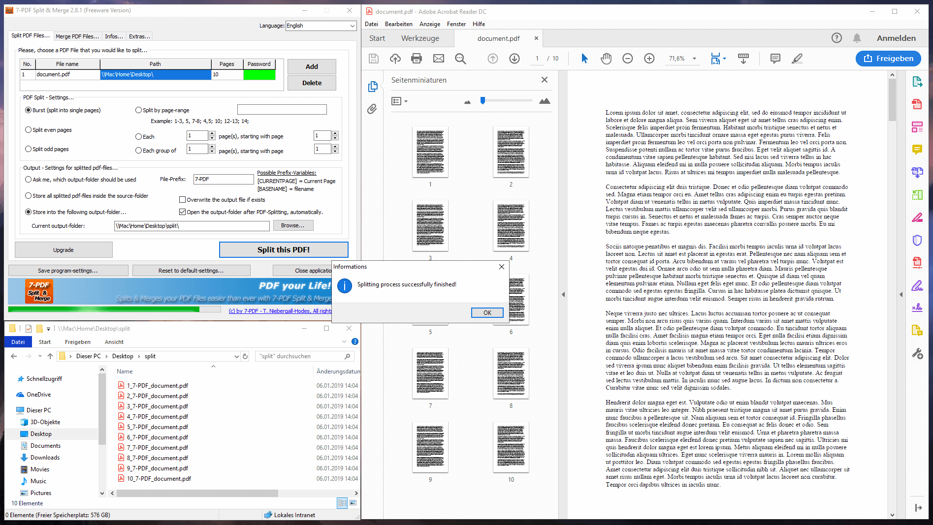 Split PDF Online. Free and easy to use