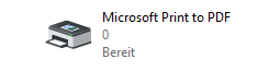 Microsoft Print to PDF Printer on Windows 10