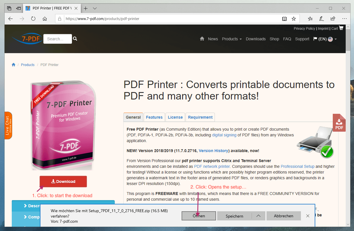 Download PDF Printer