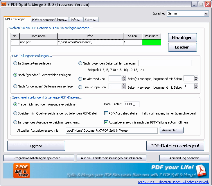 PDF Split and Merge from 7-PDF